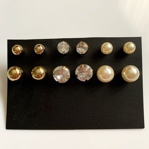 set of earring studs